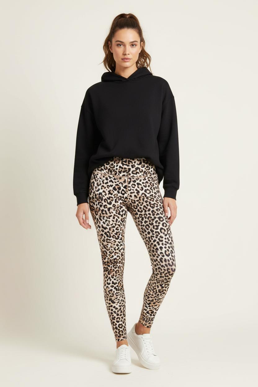 Legging Marron et Noir - Taille M/38 de la marque Imprevu | PARAD97448 - Vendu par Paradigme - Image 1