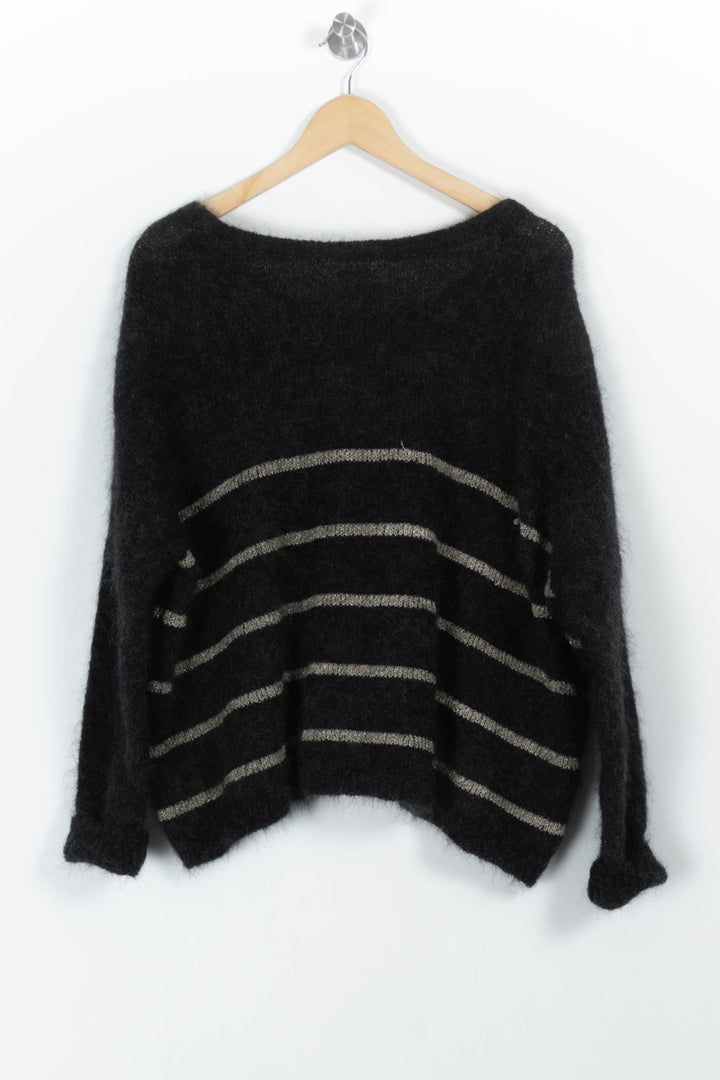 Pull Noir et Beige - Taille M/38 de la marque Des petits hauts | PARAD97455 - Vendu par Paradigme - Image 4
