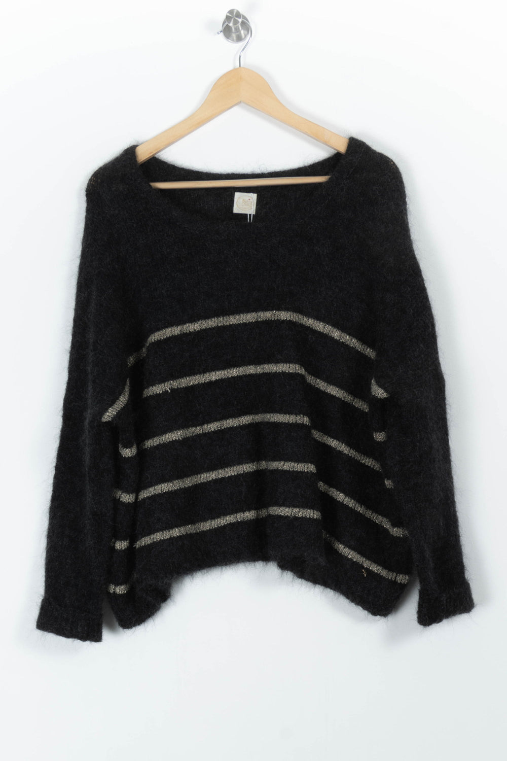Pull Noir et Beige - Taille M/38 de la marque Des petits hauts | PARAD97455 - Vendu par Paradigme - Image 2
