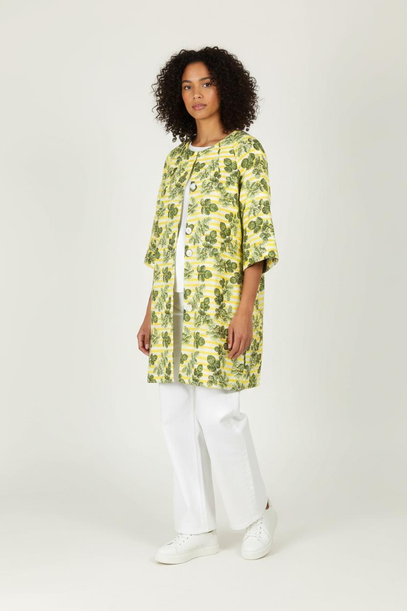 Manteau court Vert et Jaune - Taille XXXL/46 de la marque Weill | PARAD97457 - Vendu par Paradigme - Image 1