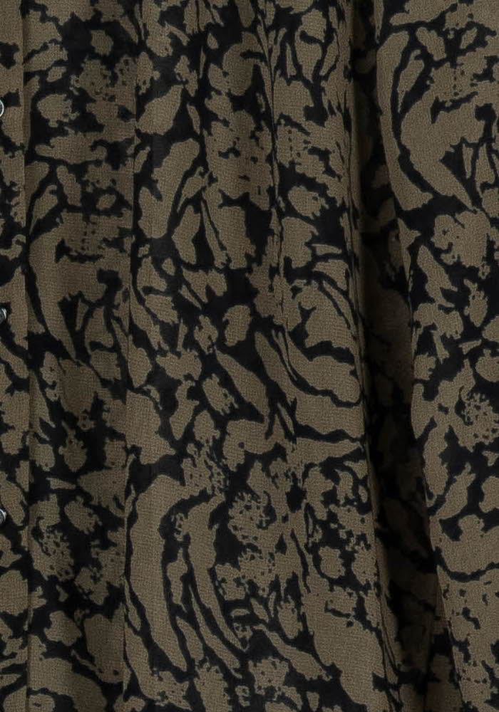 Chemise Kaki et Noire - Taille S/36 de la marque IKKS | PARAD97459 - Vendu par Paradigme - Image 3