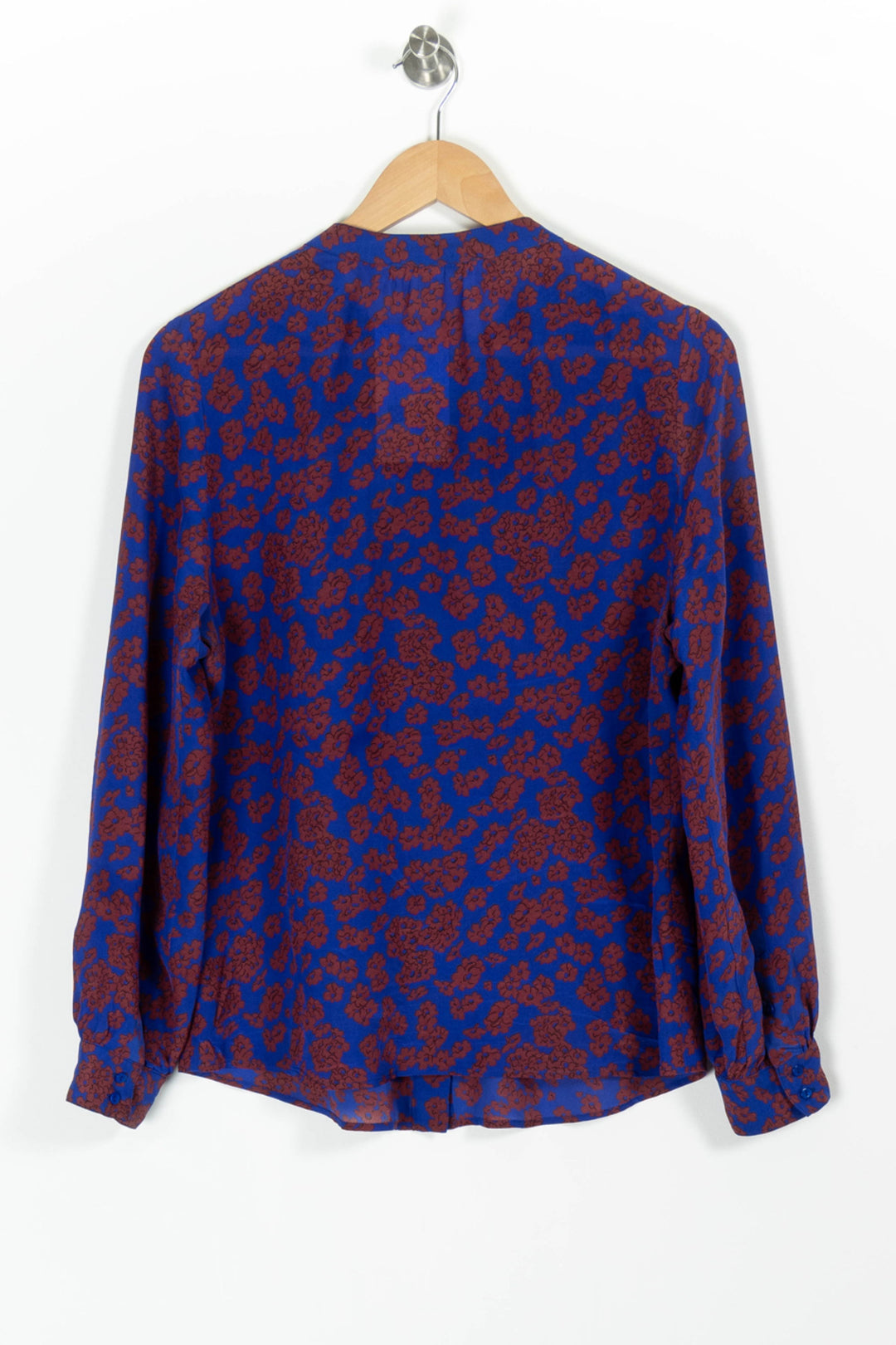 Blouse Bleue et Marron - Taille L/40 de la marque Gerard Darel | PARAD97462 - Vendu par Paradigme - Image 4