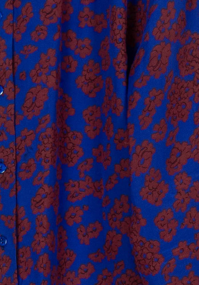 Blouse Bleue et Marron - Taille L/40 de la marque Gerard Darel | PARAD97462 - Vendu par Paradigme - Image 3
