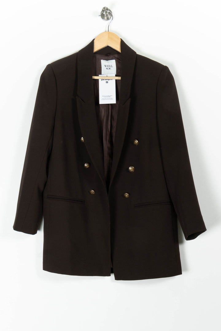 Blazer Long Marron - Taille S/36 de la marque Weill | PARAD97464 - Vendu par Paradigme - Image 2