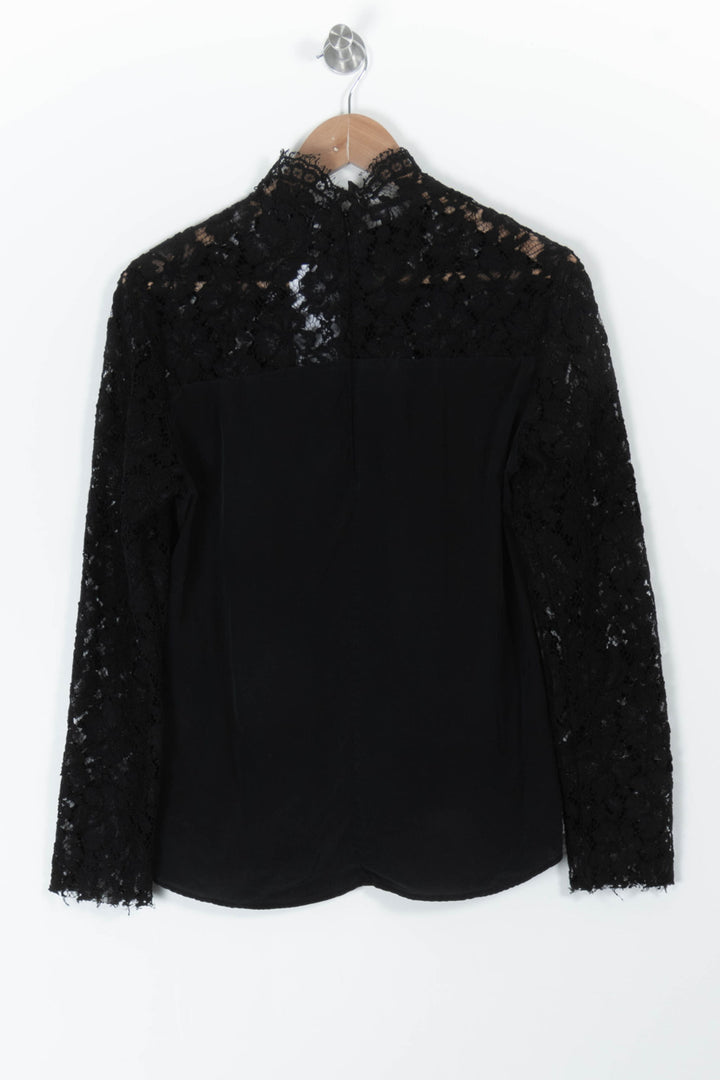 Blouse Noire - Taille L/40 de la marque Sandro | PARAD97467 - Vendu par Paradigme - Image 4