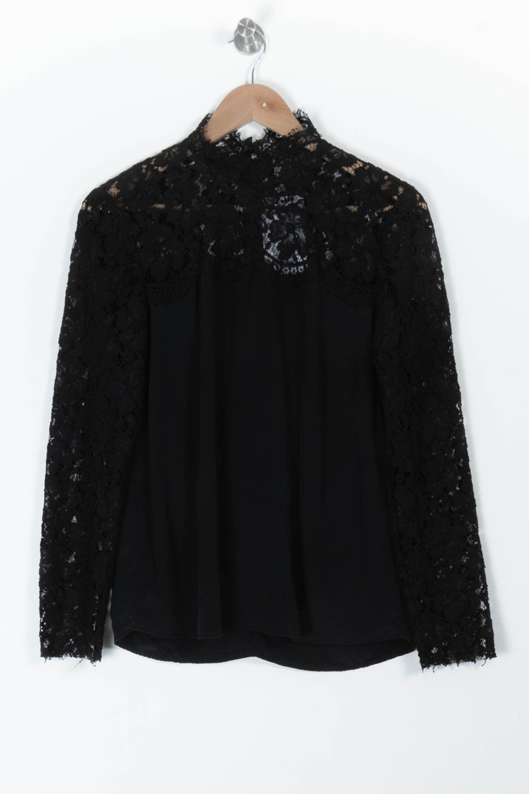 Blouse Noire - Taille L/40 de la marque Sandro | PARAD97467 - Vendu par Paradigme - Image 2