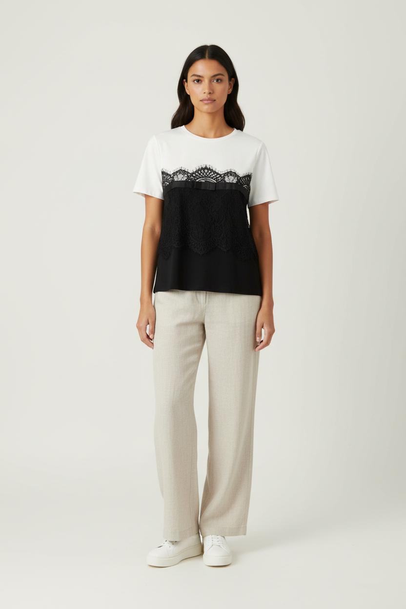 T shirt Noir et Blanc - Taille S/36 de la marque Weill | PARAD97470 - Vendu par Paradigme - Image 1
