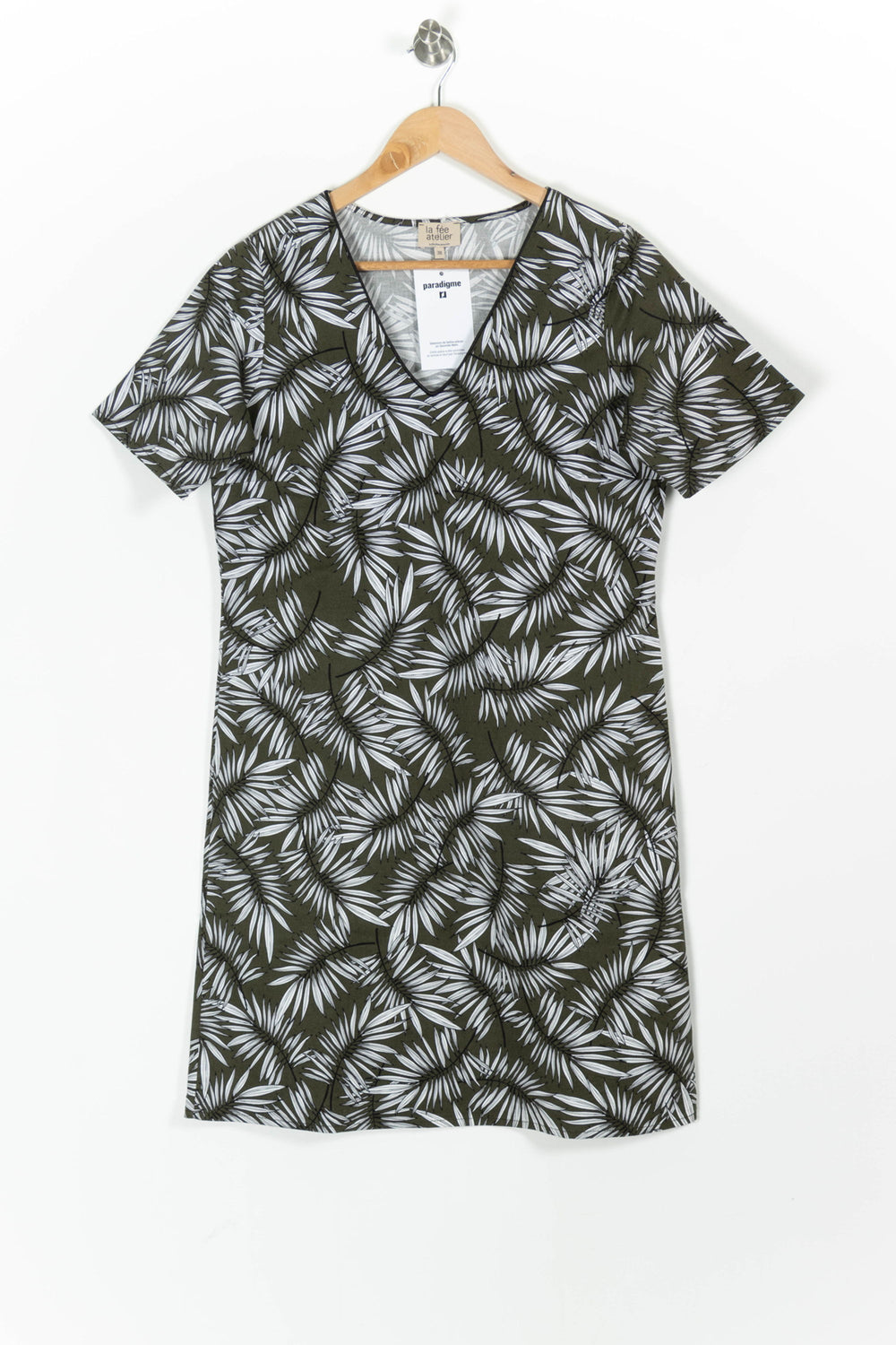 Robe Verte et Blanche - Taille M/38 de la marque La Fée Maraboutée | PARAD97473 - Vendu par Paradigme - Image 2