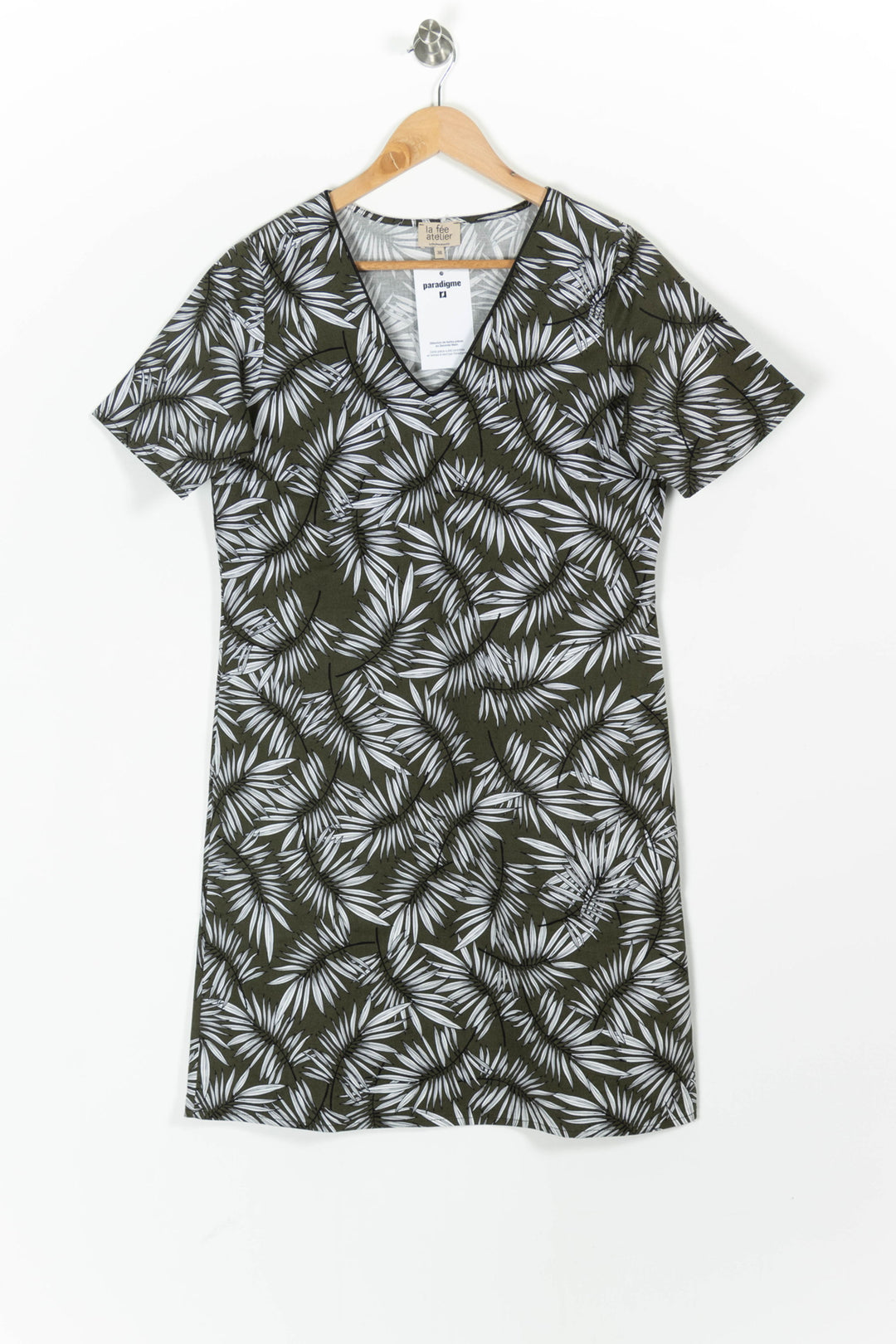 Robe Verte et Blanche - Taille M/38 de la marque La Fée Maraboutée | PARAD97473 - Vendu par Paradigme - Image 2