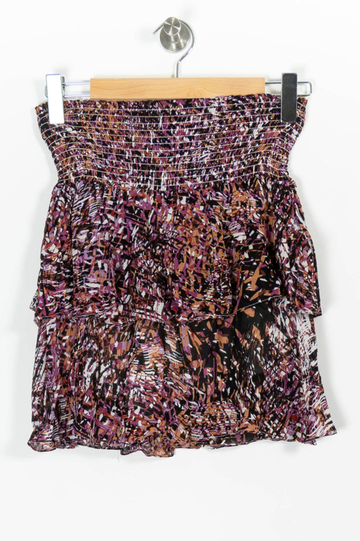 Jupe Volantée Violette et Noire - Taille S/36 de la marque Suncoo | PARAD97481 - Vendu par Paradigme - Image 4