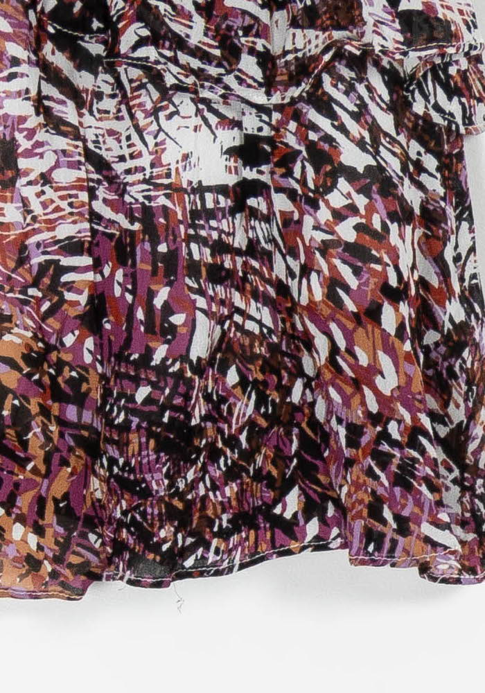 Jupe Volantée Violette et Noire - Taille S/36 de la marque Suncoo | PARAD97481 - Vendu par Paradigme - Image 3