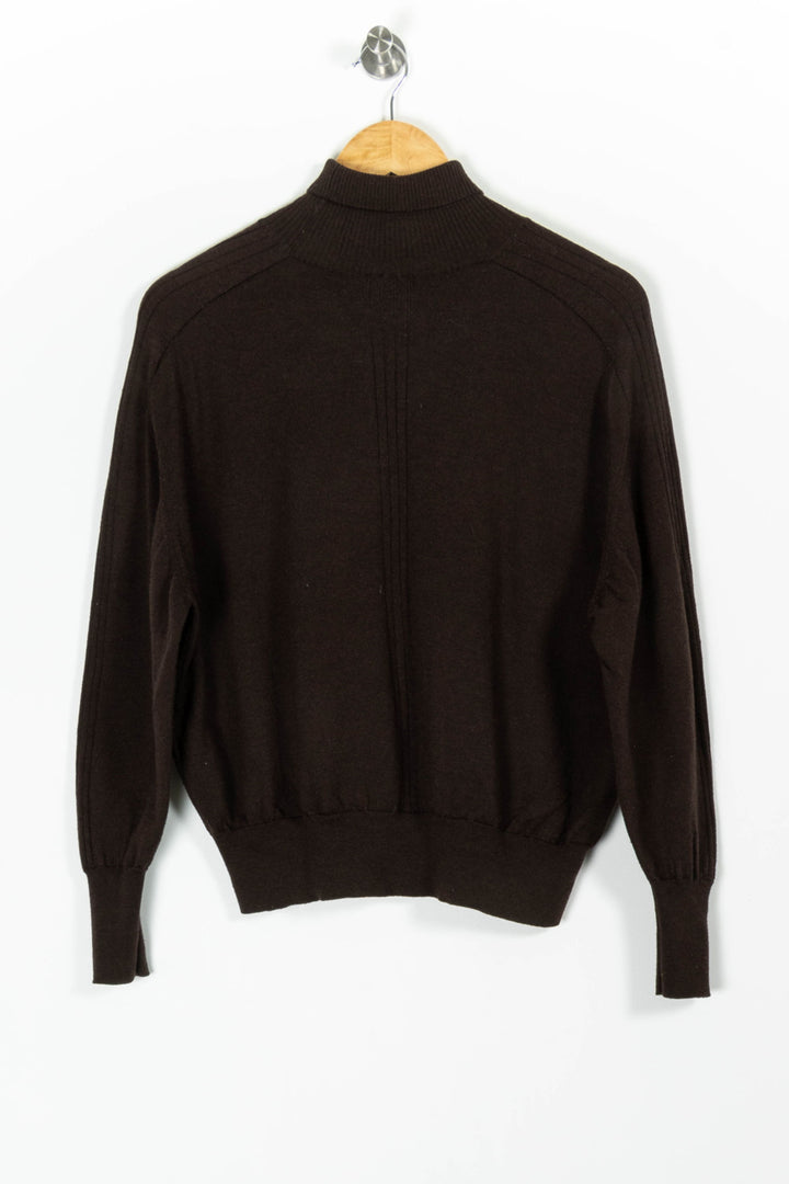 Pull Col Cheminée Marron - Taille S/36 de la marque Soeur | PARAD97482 - Vendu par Paradigme - Image 4