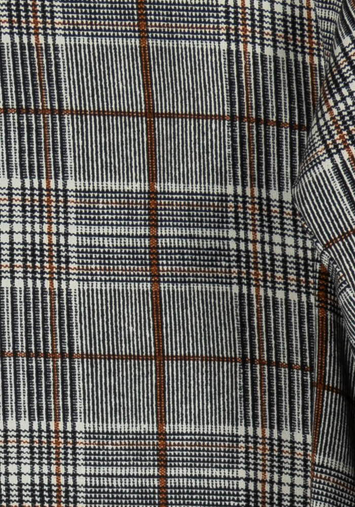Robe Droite Grise et Marron - Taille M/38 de la marque La Fée Maraboutée | PARAD97484 - Vendu par Paradigme - Image 3