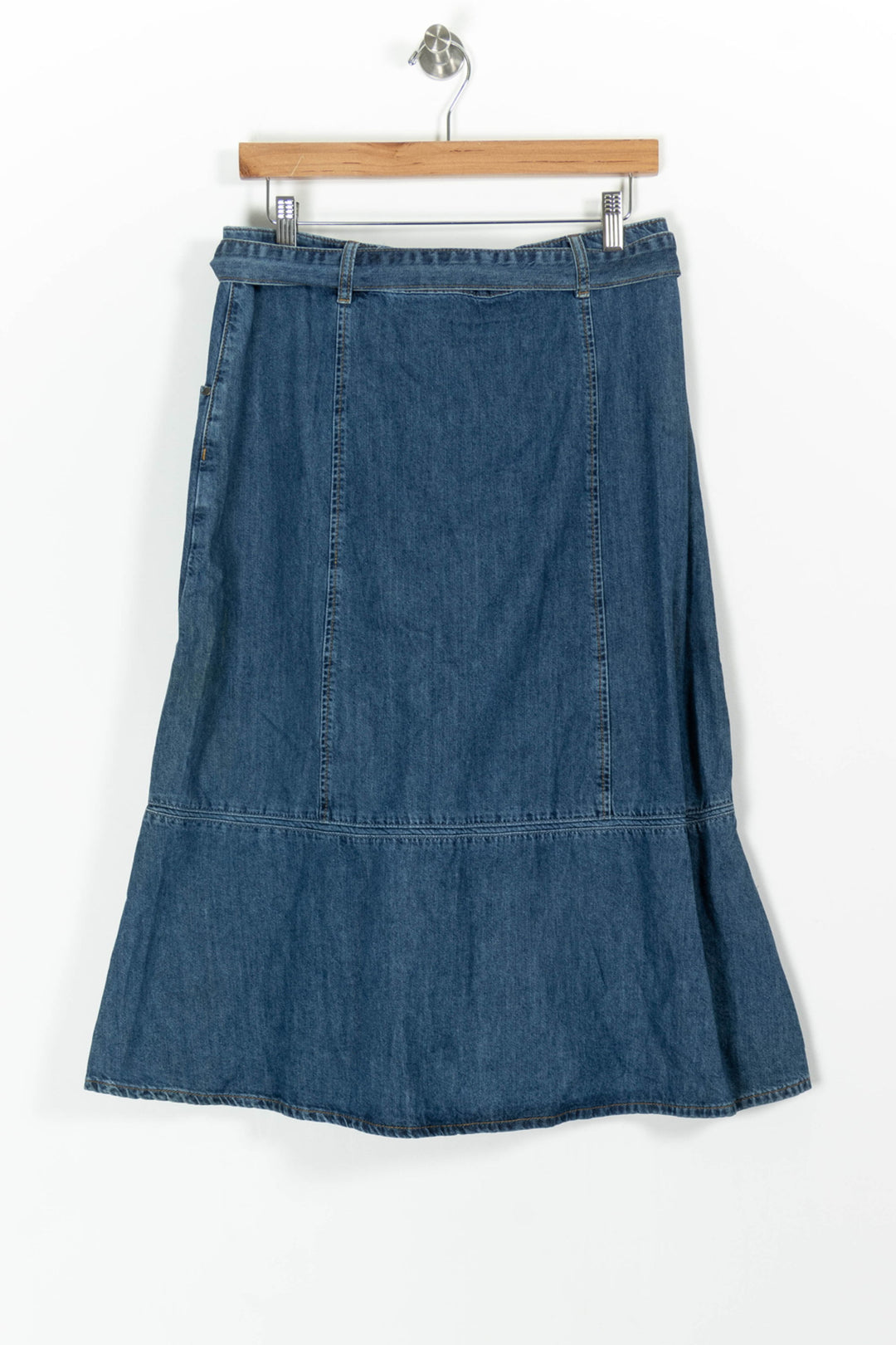 Jupe Midi Bleue - Taille XL/42 de la marque Caroll | PARAD97487 - Vendu par Paradigme - Image 4