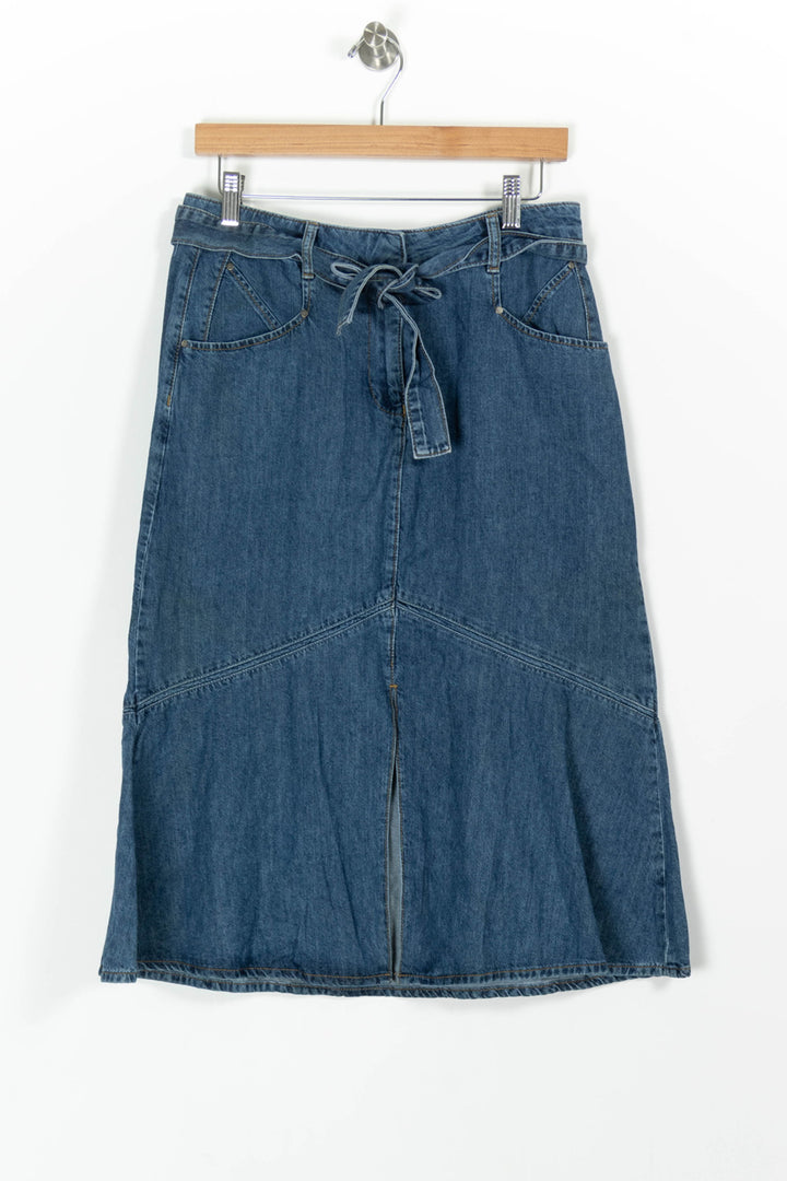 Jupe Midi Bleue - Taille XL/42 de la marque Caroll | PARAD97487 - Vendu par Paradigme - Image 2