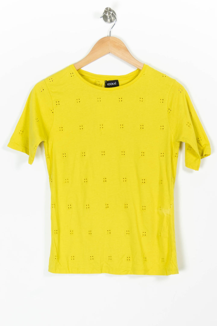 Tee-shirt Jaune - Taille L/40 de la marque Kookai | PARAD97488 - Vendu par Paradigme - Image 2