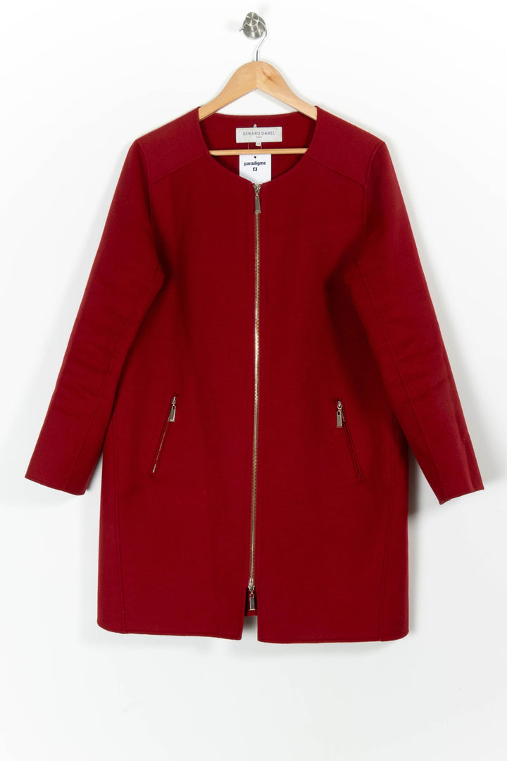 Manteau Bordeaux - Taille XXL/44 de la marque Gerard Darel | PARAD97494 - Vendu par Paradigme - Image 2