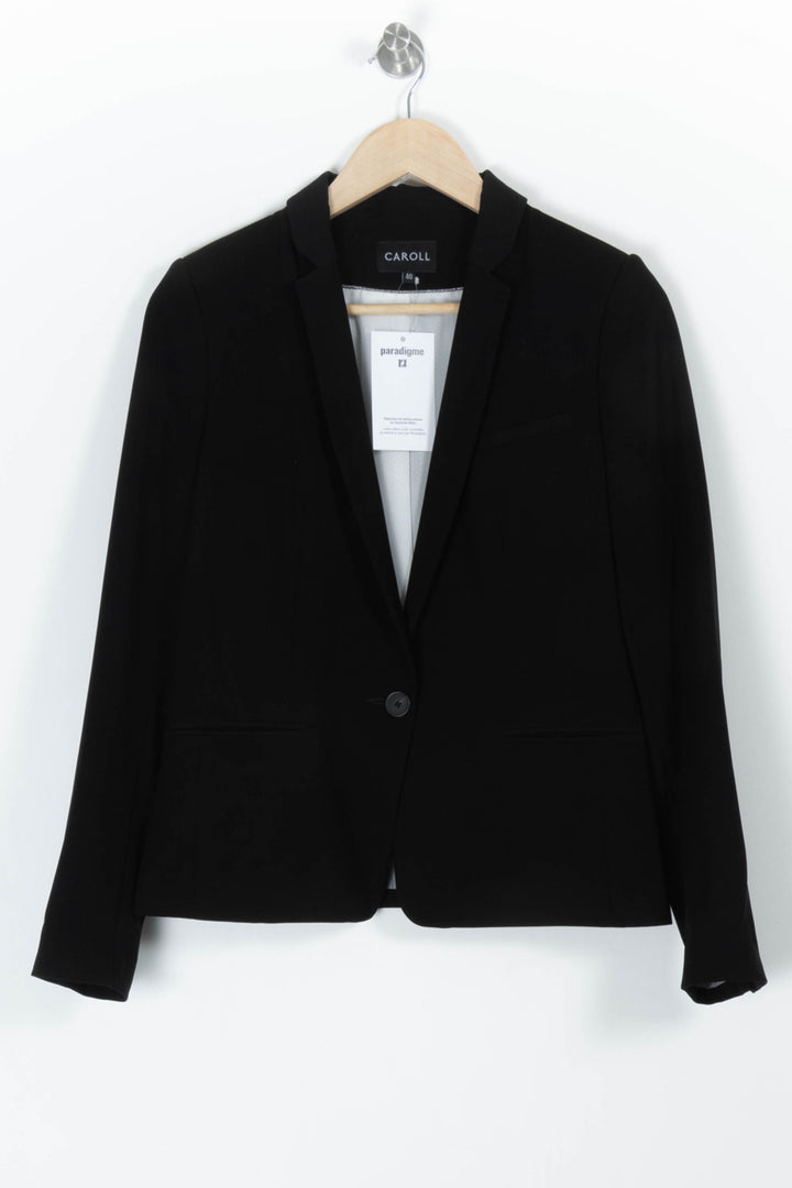 Blazer Noir - Taille L/40 de la marque Caroll | PARAD97496 - Vendu par Paradigme - Image 2
