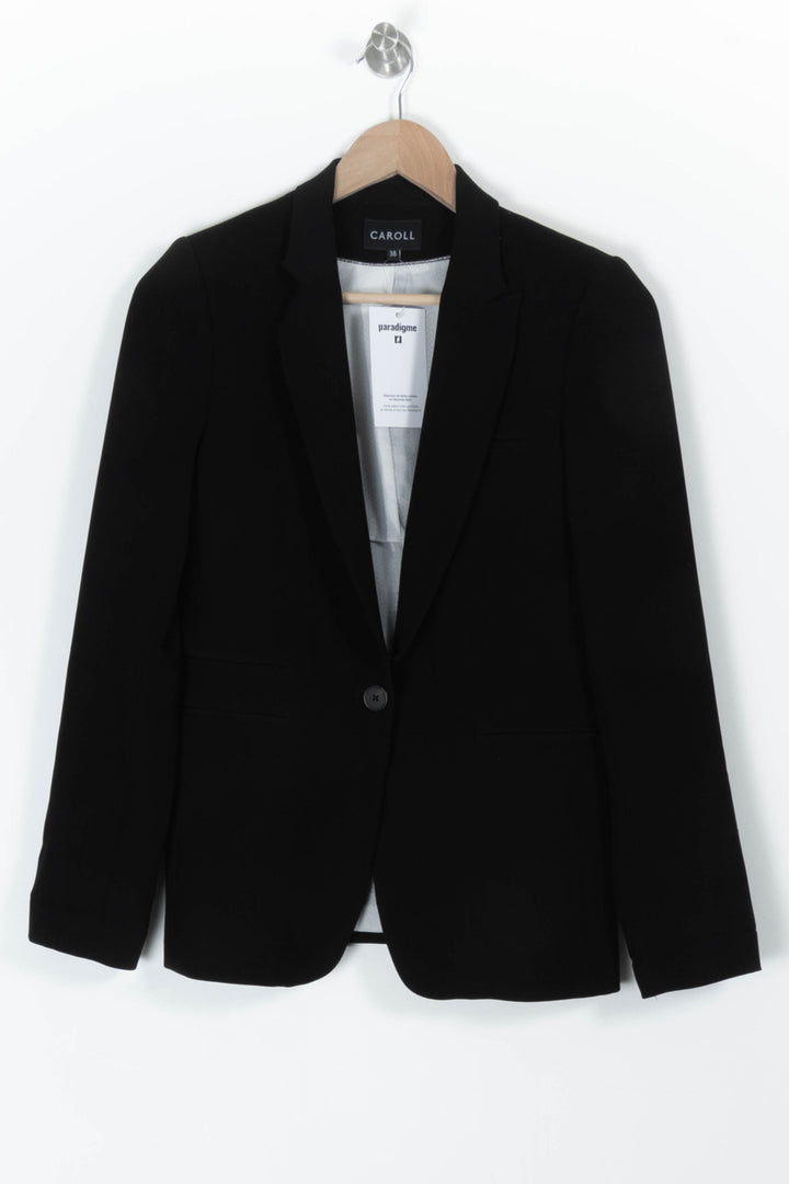 Blazer Noir - Taille M/38 de la marque Caroll | PARAD97498 - Vendu par Paradigme - Image 2