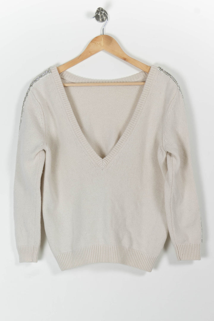 Pull Blanc - Taille S/36 de la marque ba&sh | PARAD97506 - Vendu par Paradigme - Image 4