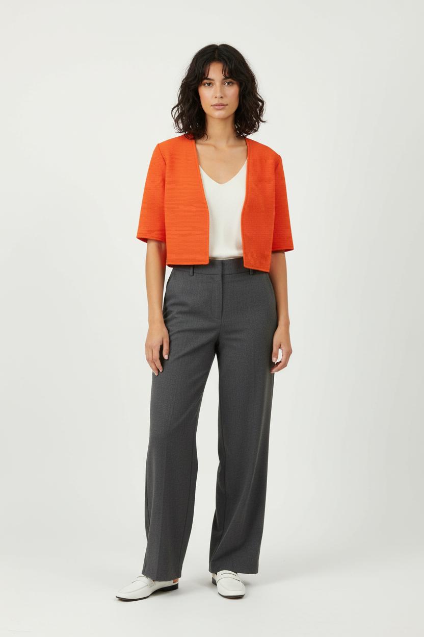 Veste Orange - Taille L/40 de la marque La Fée Maraboutée | PARAD97507 - Vendu par Paradigme - Image 1