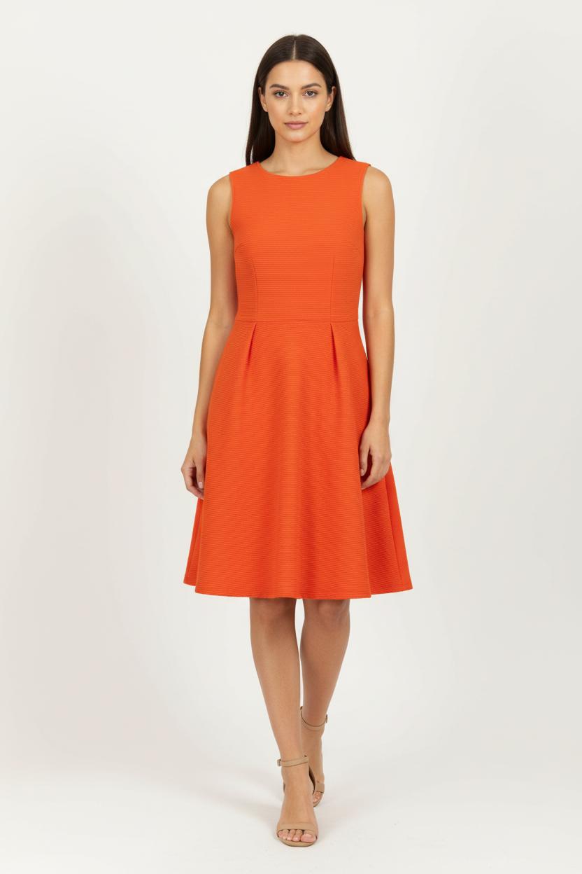 Robe Orange - Taille S/36 de la marque La Fée Maraboutée | PARAD97513 - Vendu par Paradigme - Image 1