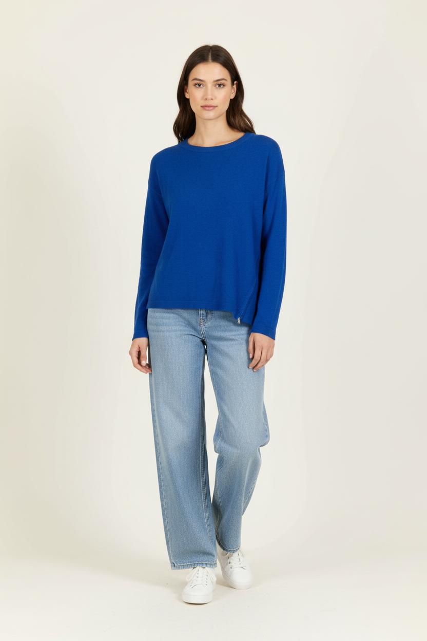 Pull Bleu - Taille M/38 de la marque La Fée Maraboutée | PARAD97514 - Vendu par Paradigme - Image 1