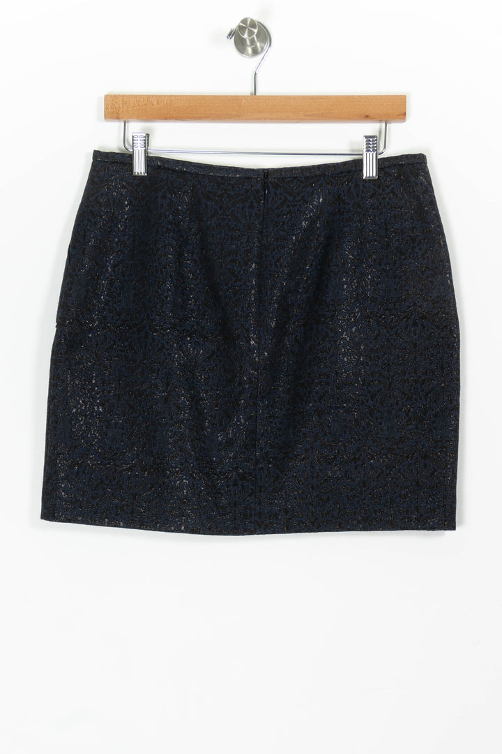 Jupe Courte Bleue - Taille L/40 de la marque Caroll | PARAD97517 - Vendu par Paradigme - Image 4