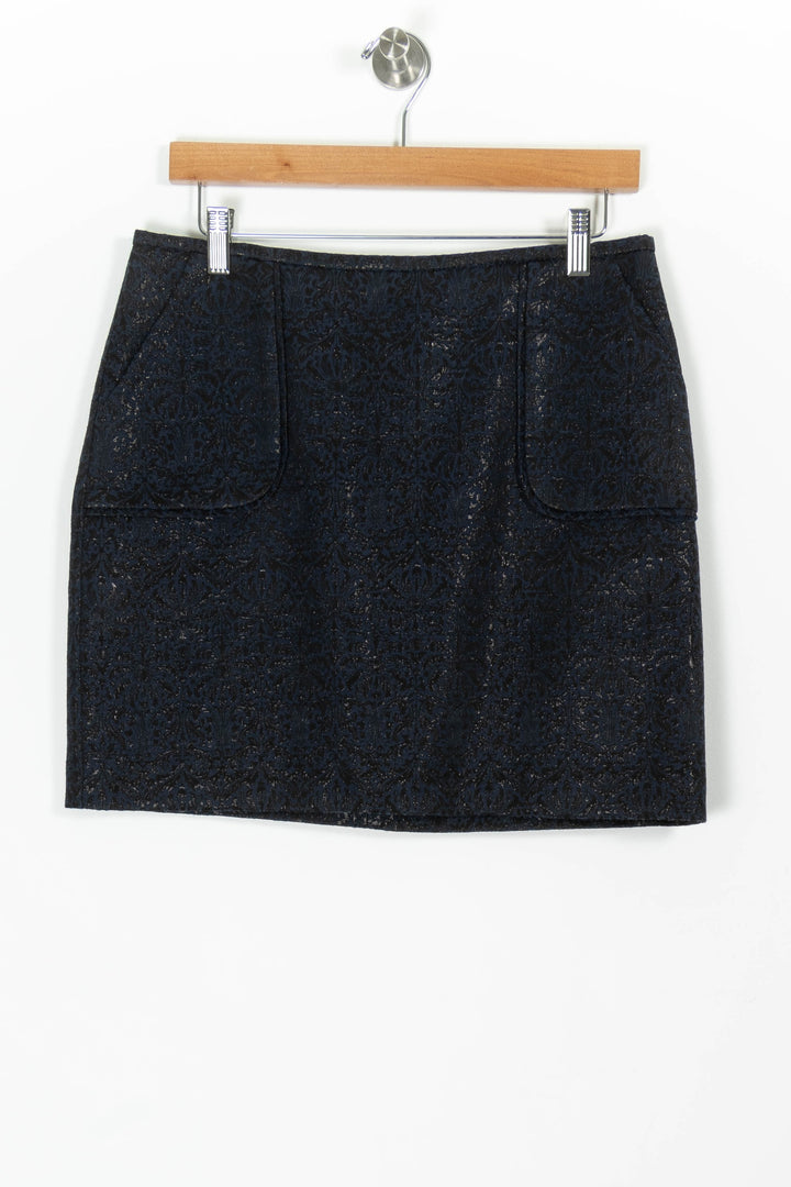 Jupe Courte Bleue - Taille L/40 de la marque Caroll | PARAD97517 - Vendu par Paradigme - Image 2