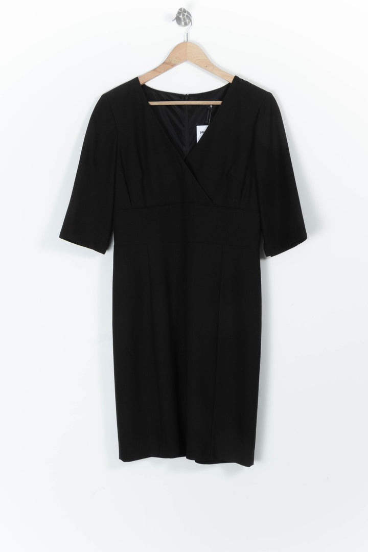 Robe Midi Noire - Taille L/40 de la marque Caroll | PARAD97522 - Vendu par Paradigme - Image 2