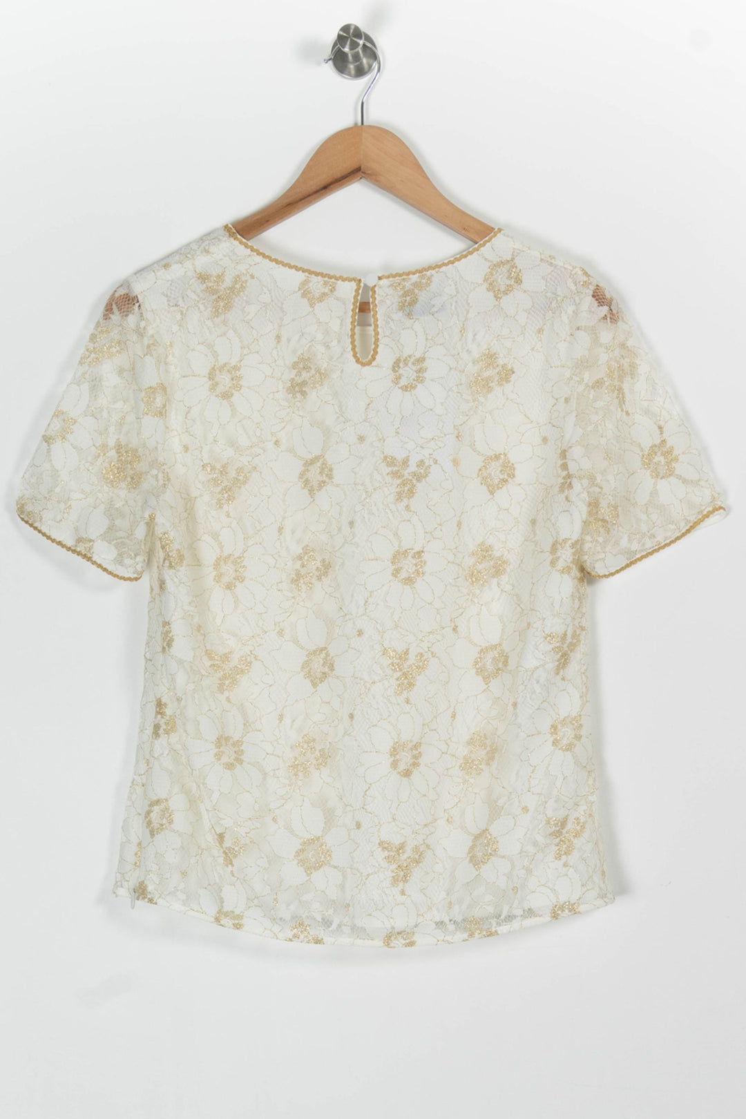 Blouse Blanche et Dorée - Taille L/40 de la marque Weill | PARAD97533 - Vendu par Paradigme - Image 4