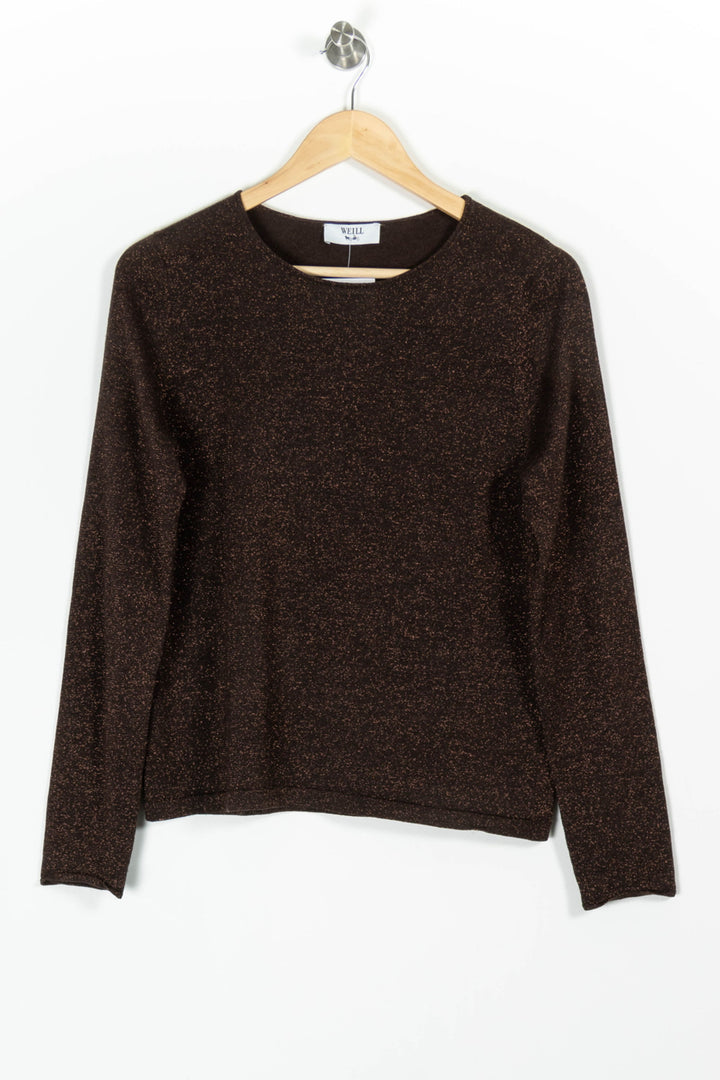 Pull Marron - Taille S/36 de la marque Weill | PARAD97536 - Vendu par Paradigme - Image 2