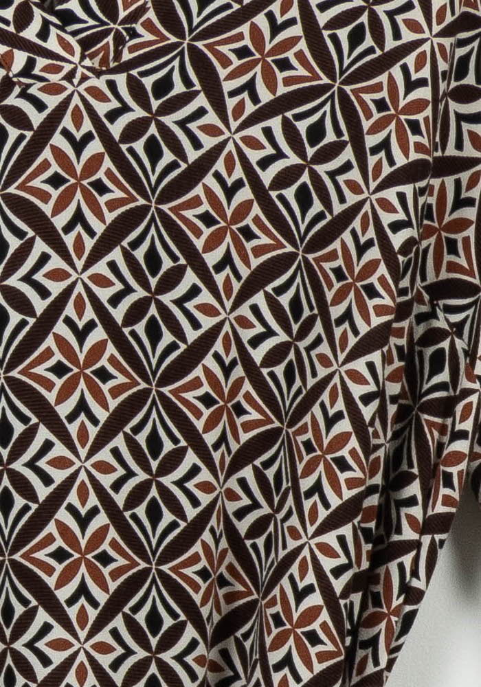 Robe Marron et Noire - Taille XXL/44 de la marque La Fée Maraboutée | PARAD97537 - Vendu par Paradigme - Image 3