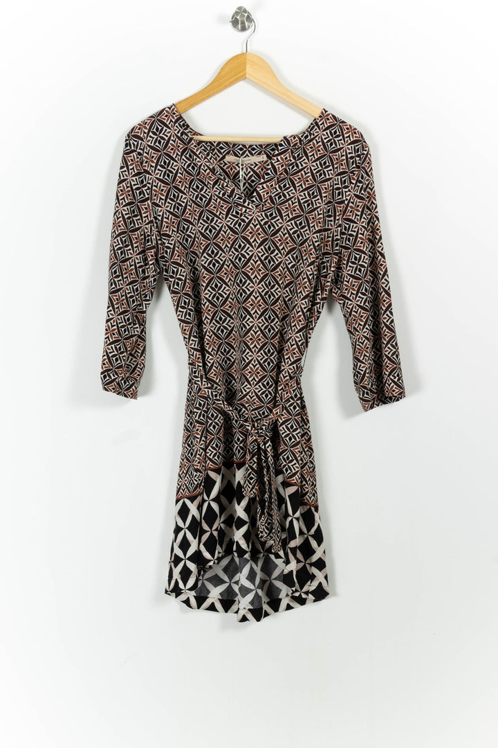 Robe Marron et Noire - Taille XXL/44 de la marque La Fée Maraboutée | PARAD97537 - Vendu par Paradigme - Image 2