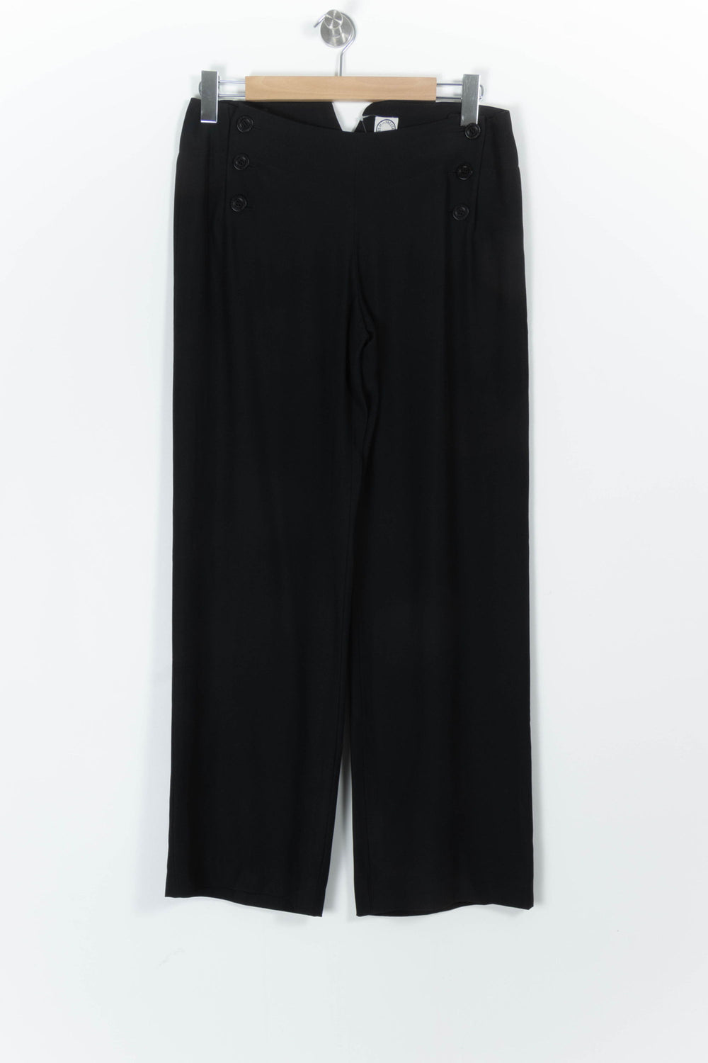 Pantalon Large Noir - Taille L/40 de la marque Ines de la Fressange Paris | PARAD97540 - Vendu par Paradigme - Image 2
