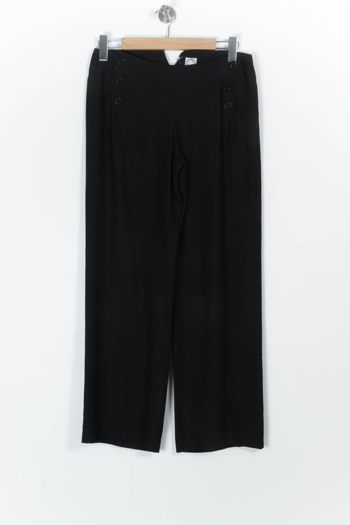 Pantalon Large Noir - Taille L/40 de la marque Ines de la Fressange Paris | PARAD97540 - Vendu par Paradigme - Image 2
