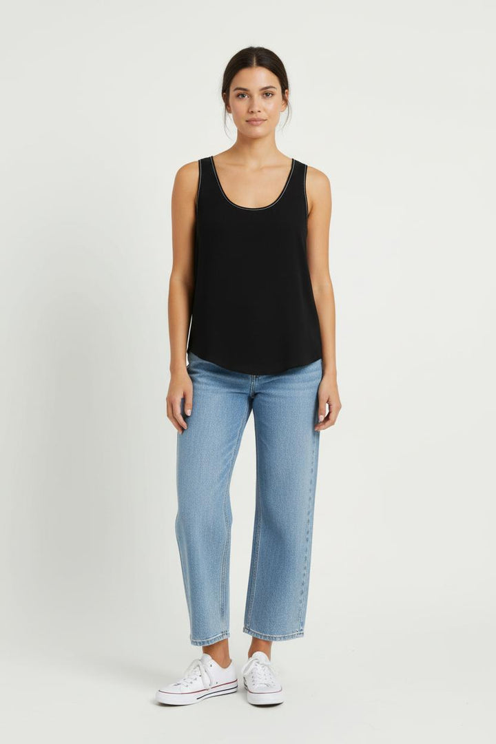 Débardeur Noir - Taille M/38 de la marque IKKS | PARAD97542 - Vendu par Paradigme - Image 1