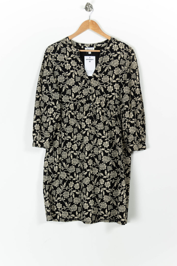 Robe Midi Noire et Beige - Taille L/40 de la marque Maison 123 | PARAD97544 - Vendu par Paradigme - Image 2