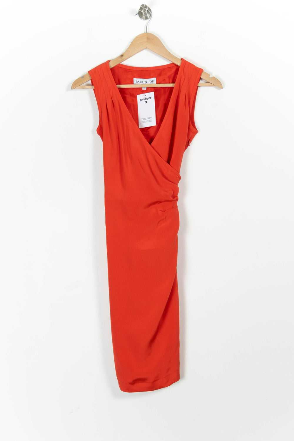 Robe Croisée Orange - Taille L/40 de la marque Paul & Joe | PARAD97545 - Vendu par Paradigme - Image 2