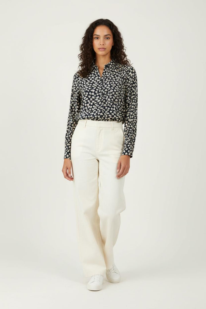 Chemise Bleu et Beige - Taille XS/34 de la marque Ganni | PARAD97551 - Vendu par Paradigme - Image 1