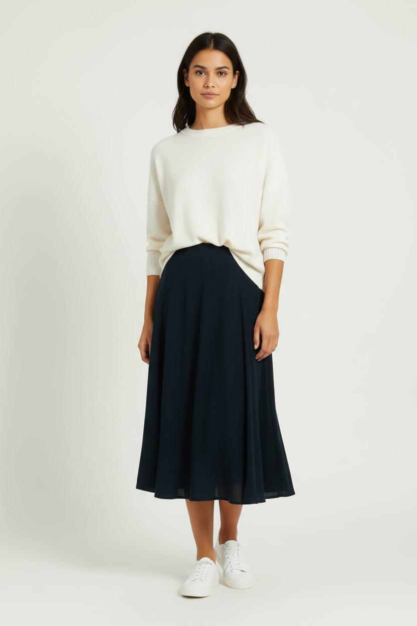 Jupe Midi Bleue - Taille S/36 de la marque Comptoir des Cotonniers | PARAD97554 - Vendu par Paradigme - Image 1