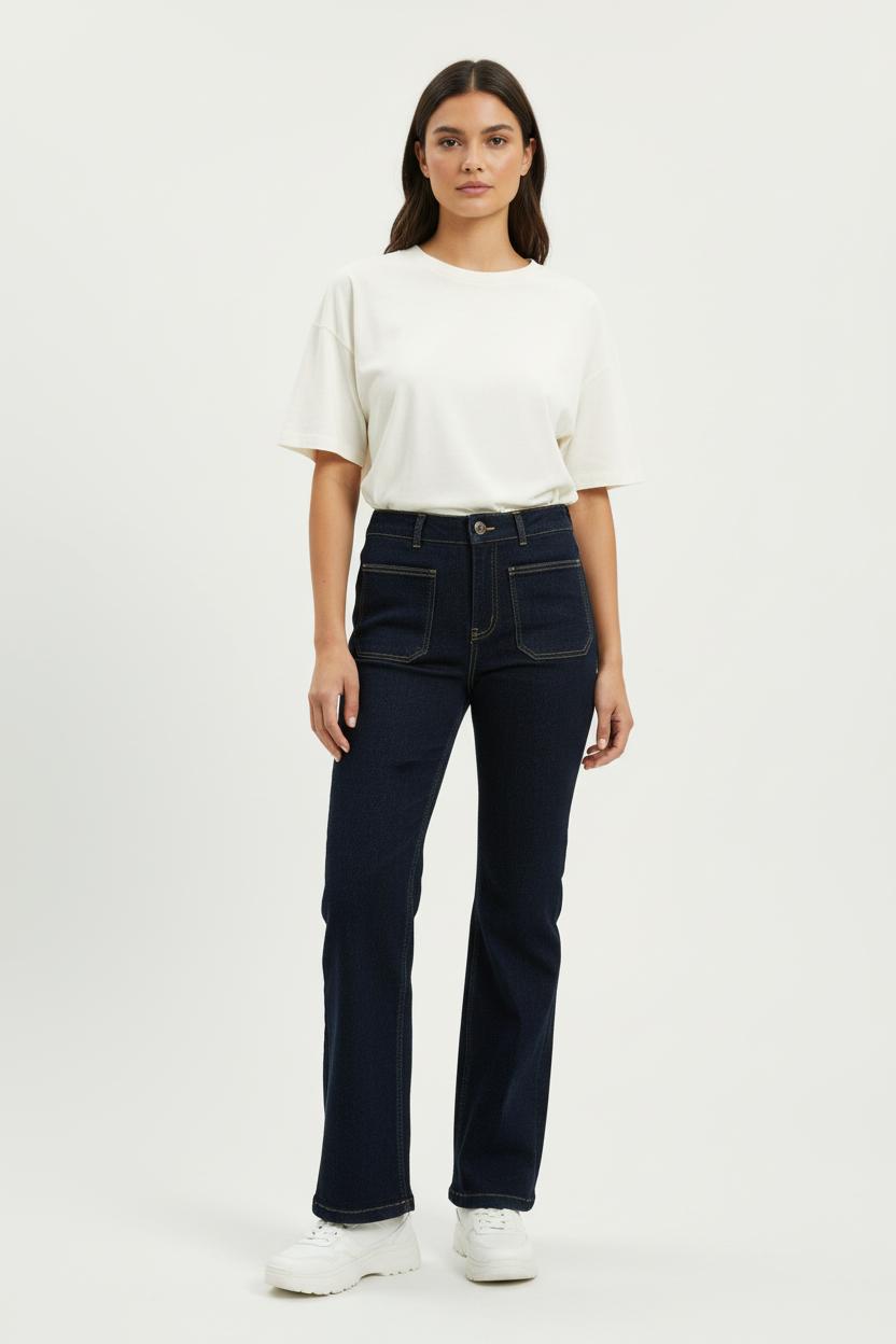 Jean Évasé Bleu - Taille L/40 de la marque Vanessa Bruno | PARAD97560 - Vendu par Paradigme - Image 1