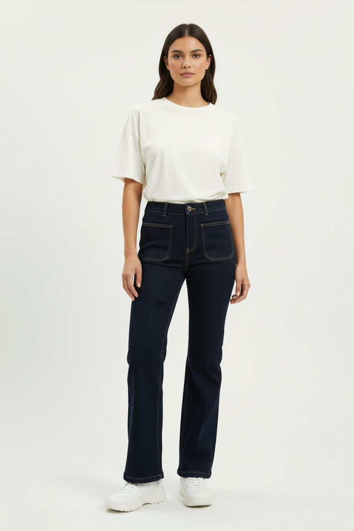 Jean Évasé Bleu - Taille L/40 de la marque Vanessa Bruno | PARAD97560 - Vendu par Paradigme - Image 1