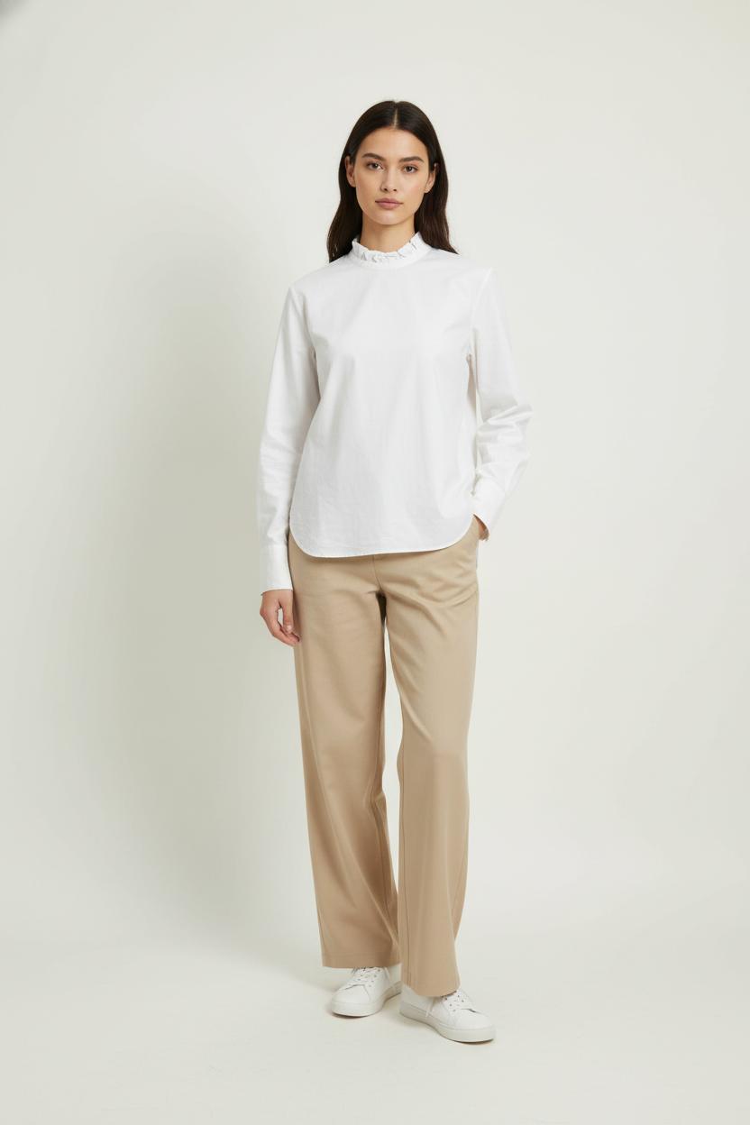 Chemise Col Mao Blanche - Taille XS/34 de la marque Comptoir des Cotonniers | PARAD97561 - Vendu par Paradigme - Image 1
