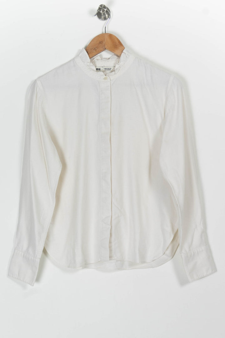 Chemise Col Mao Blanche - Taille XS/34 de la marque Comptoir des Cotonniers | PARAD97561 - Vendu par Paradigme - Image 2