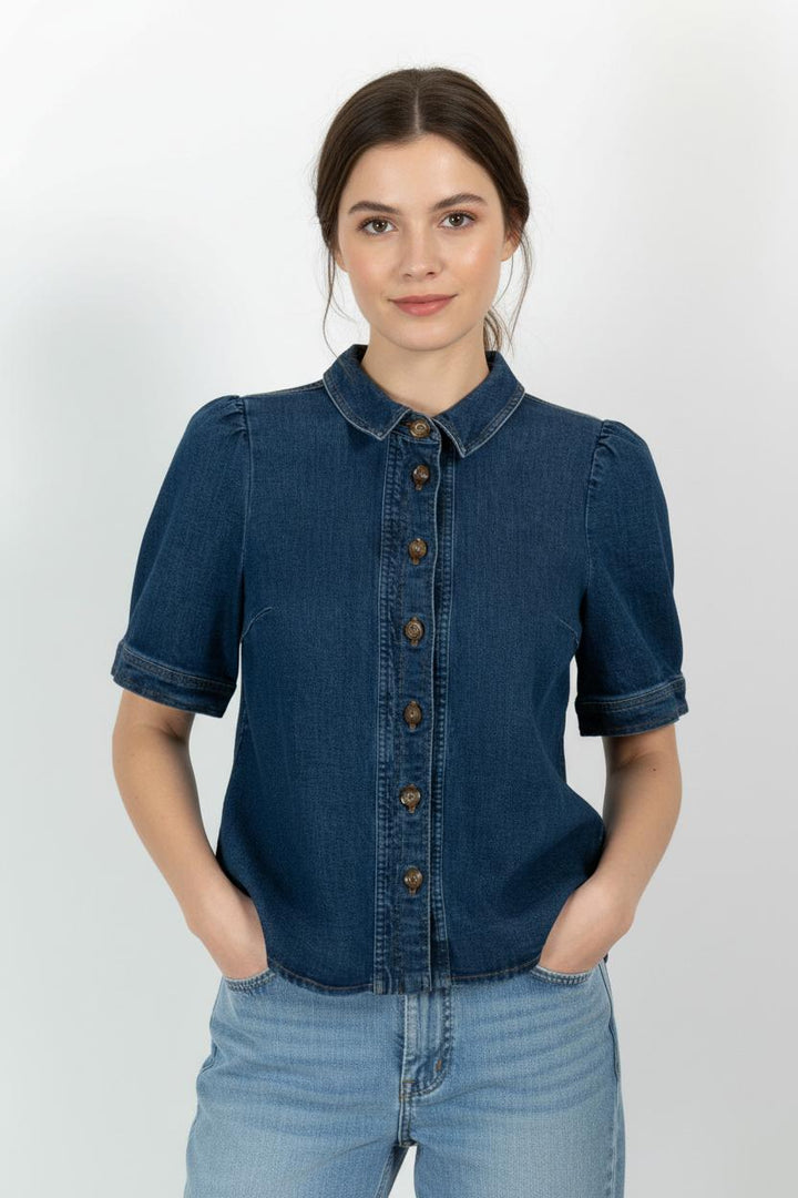 Chemisette Bleue - Taille XL/42 de la marque Sézane | PARAD97565 - Vendu par Paradigme - Image 1