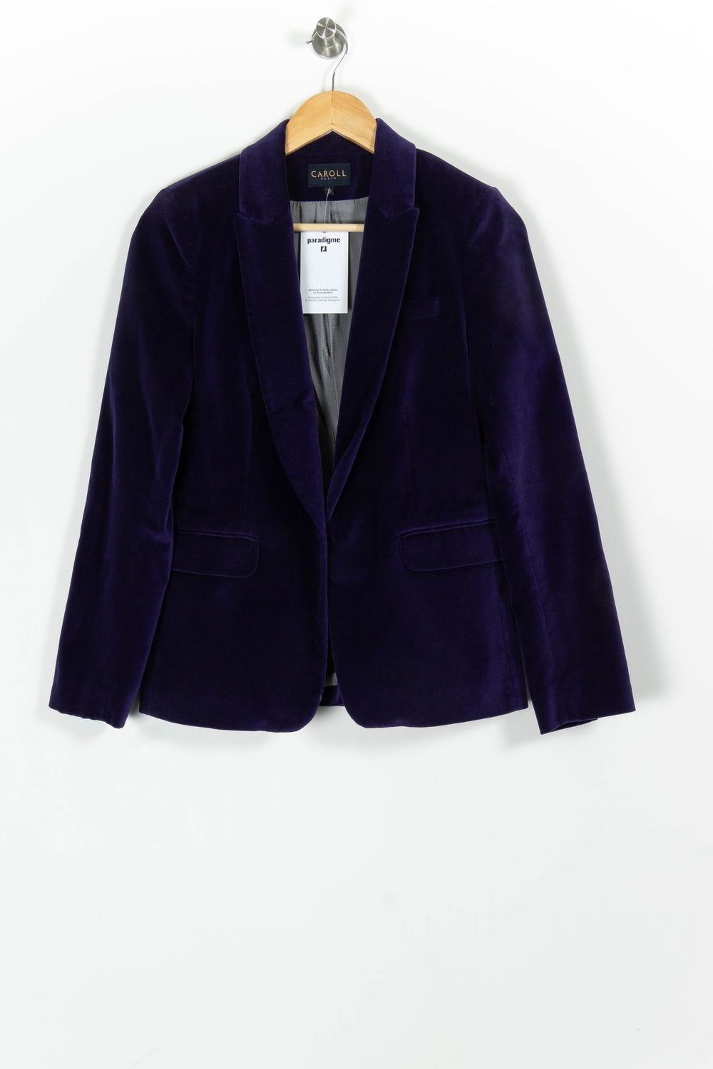 Blazer Violet - Taille M/38 de la marque Caroll | PARAD97568 - Vendu par Paradigme - Image 2