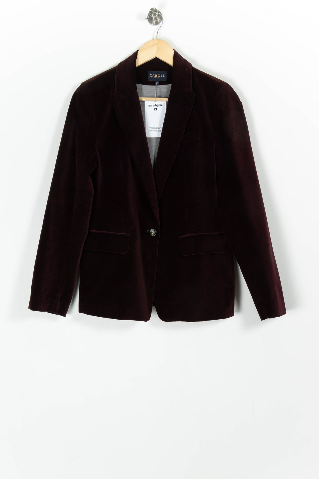 Blazer Bordeaux - Taille M/38 de la marque Caroll | PARAD97570 - Vendu par Paradigme - Image 2