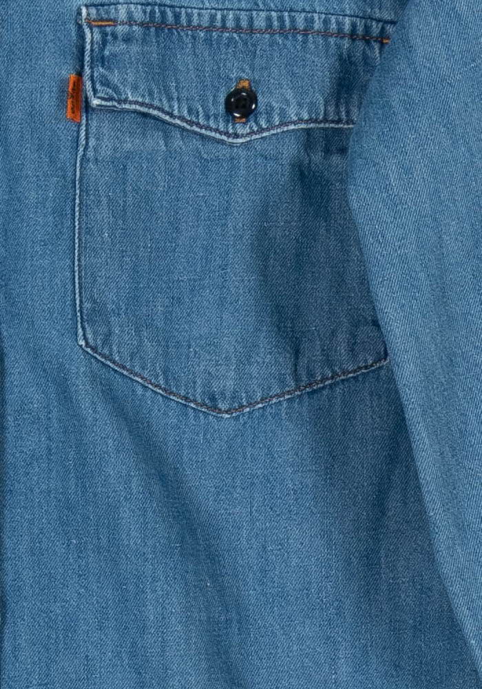 Chemise en Jean Bleue - Taille S/36 de la marque Levi's | PARAD97572 - Vendu par Paradigme - Image 3