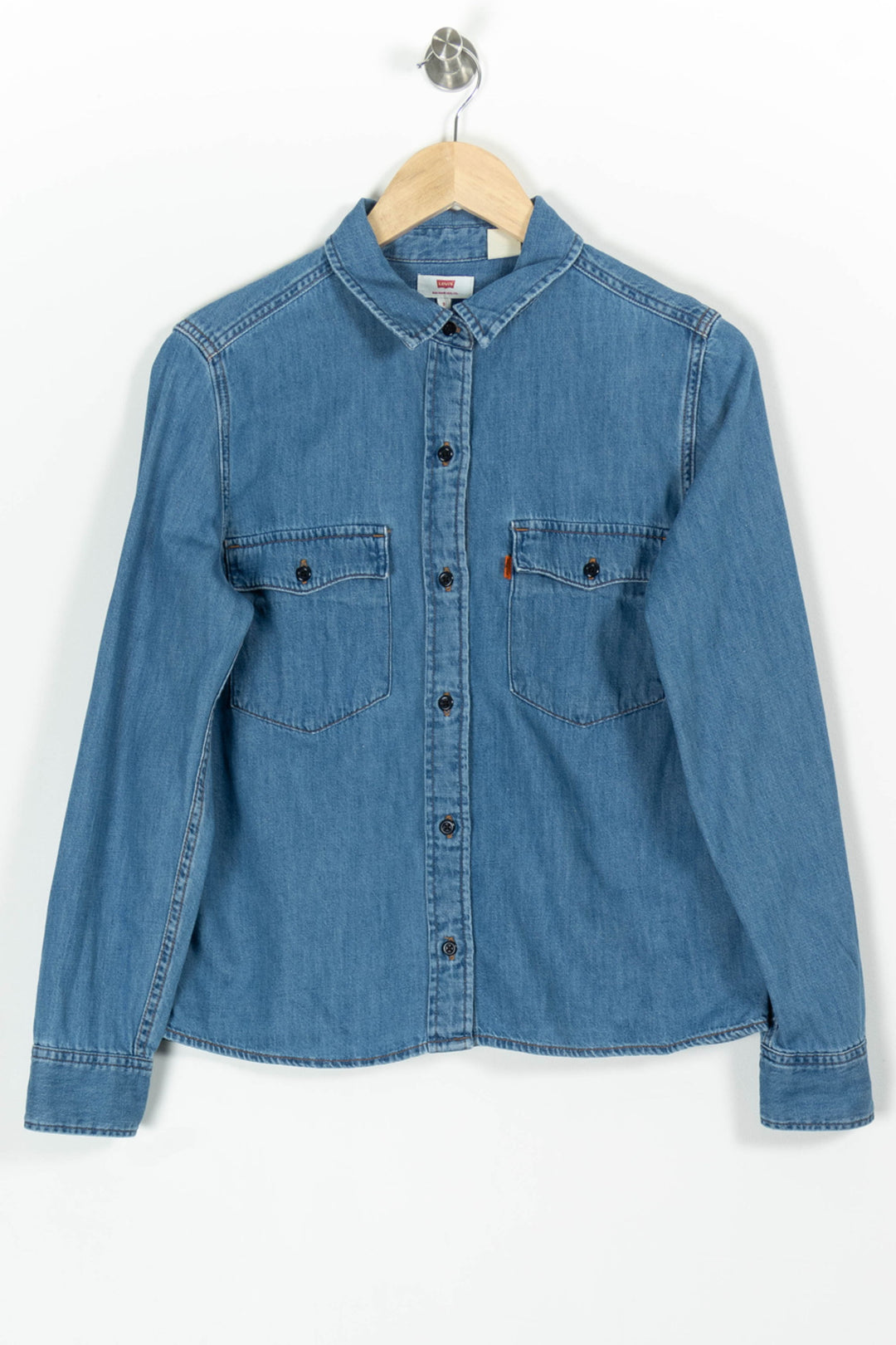 Chemise en Jean Bleue - Taille S/36 de la marque Levi's | PARAD97572 - Vendu par Paradigme - Image 2